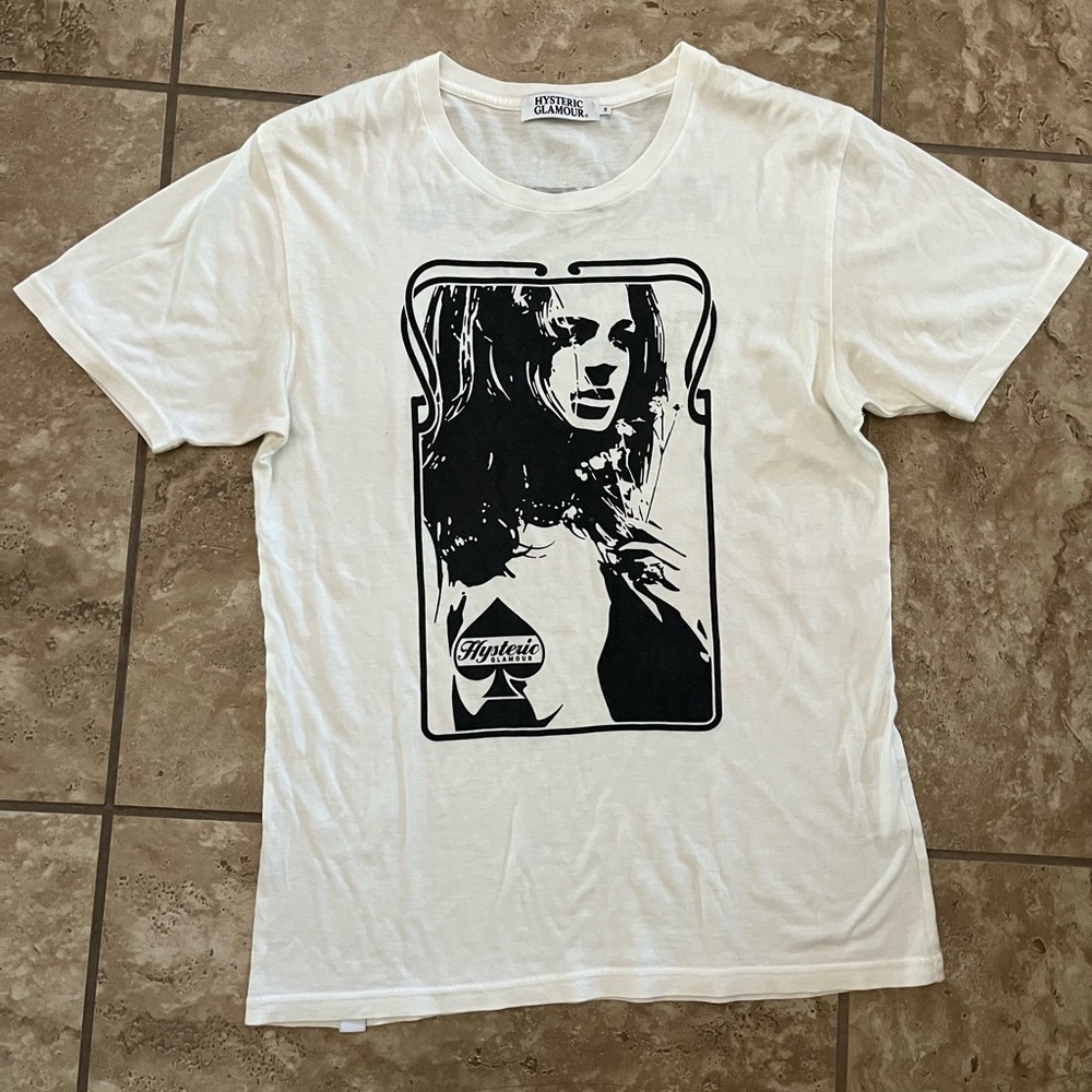 Hysteric Glamour White Graphic Tee